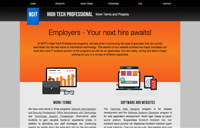 Camran Ehsani - BCIT HTP Programs Website