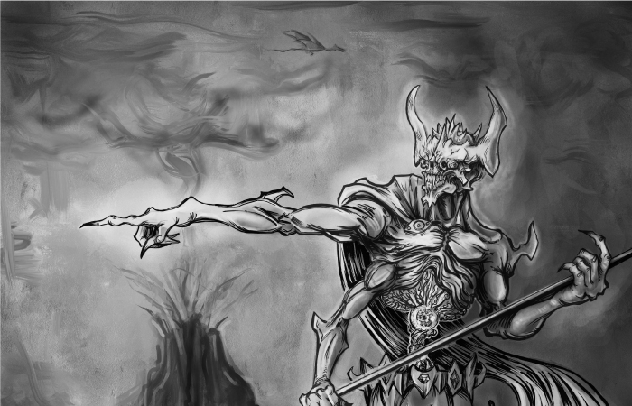 Camran Ehsani - One-Eyed King Character Design